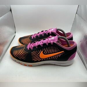 Nike Free Balanza women’s purple orange sneakers size 10